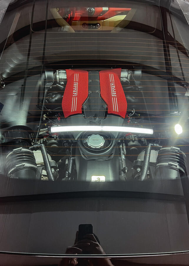 Ferrari 488 Clean engine bay Ferrari 488 Clean engine bay